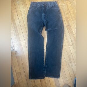 Vintage Wrangler Men's black cowboy cut Jeans